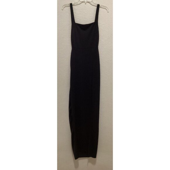 Prettylittlethings Black Sleeveless Square Neck Maxi Dress Size 2 - Picture 1 of 5